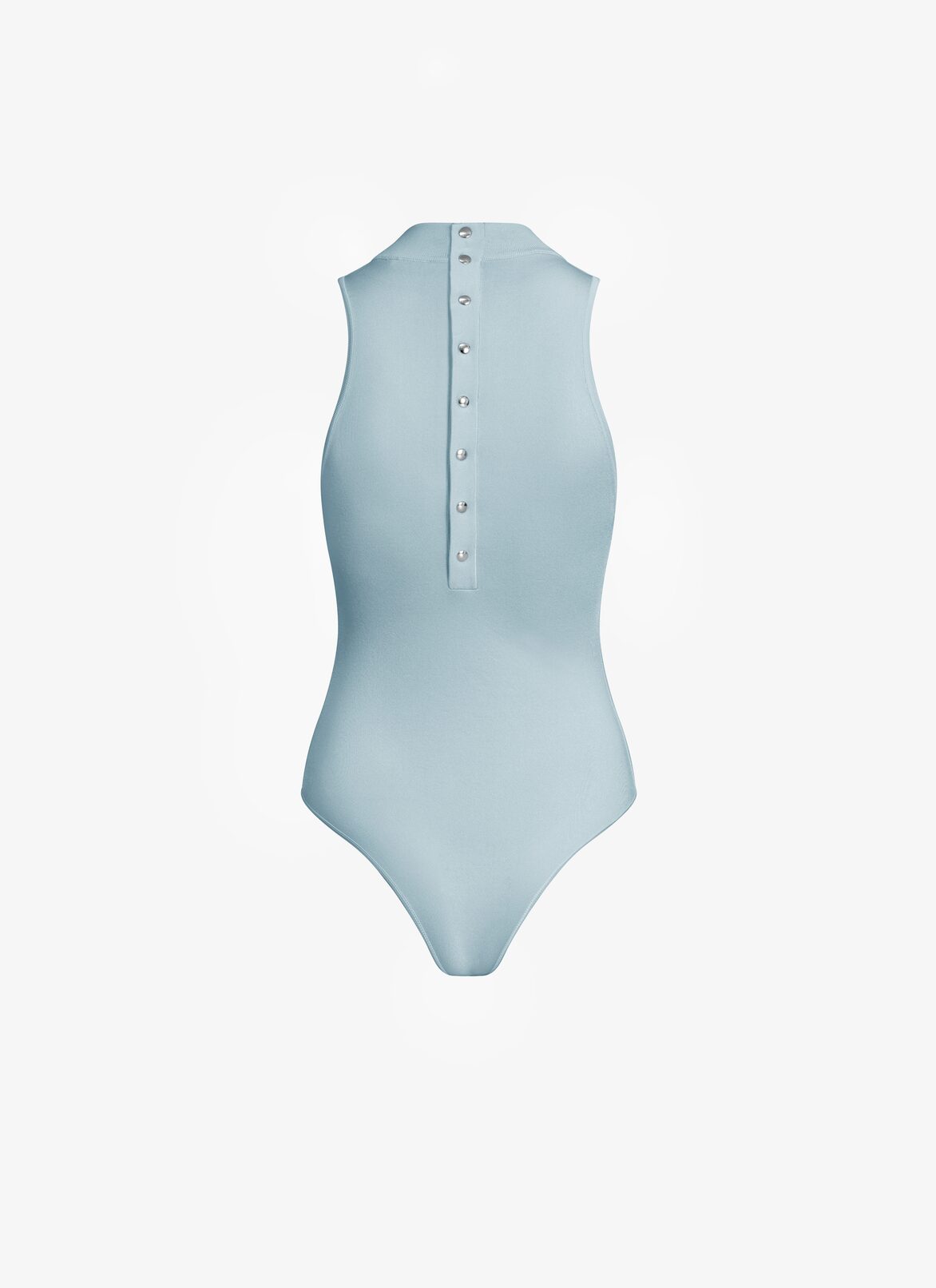 High neck sleeveless body ALAÏA BLUE HIGH NECK SLEEVELESS BODY